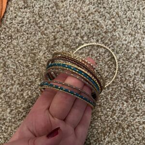 NWOT set of assorted bangle bracelets.